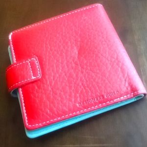 Red Leather Designer's Guild Wallet